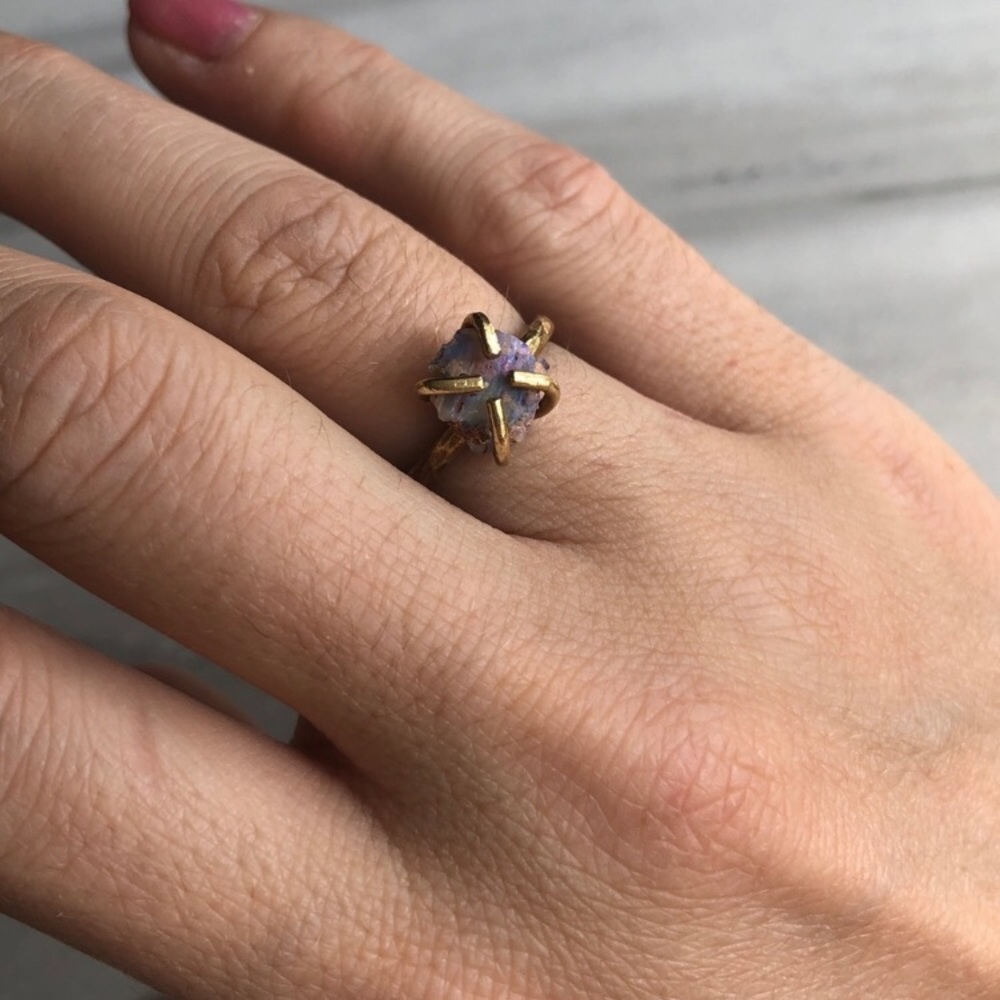 ❗️LAST❗️Raw Opal Natural Stone Ring - Picture 6 of 8